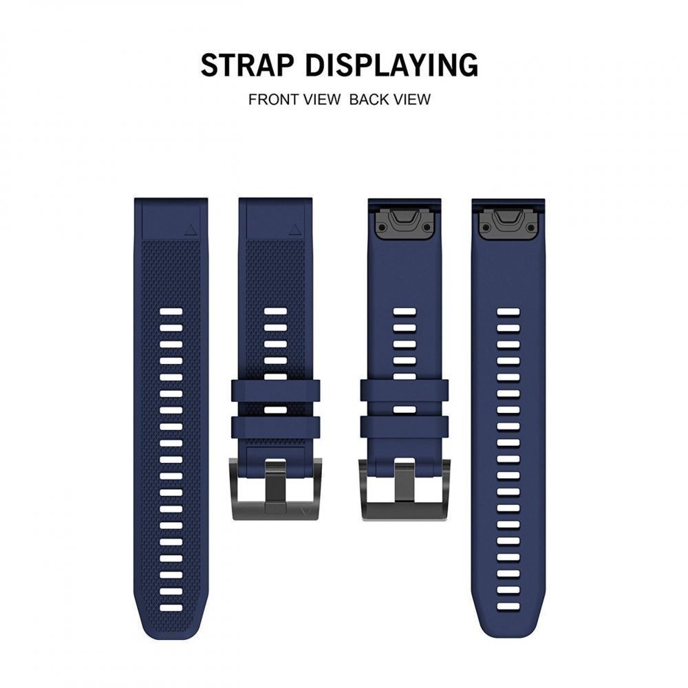 Pasek Smooth Do Garmin Fenix 5 / 6 / 6 Pro Navy Blue