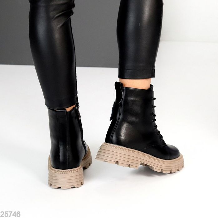 Жіночі шкіряні зимові черевики