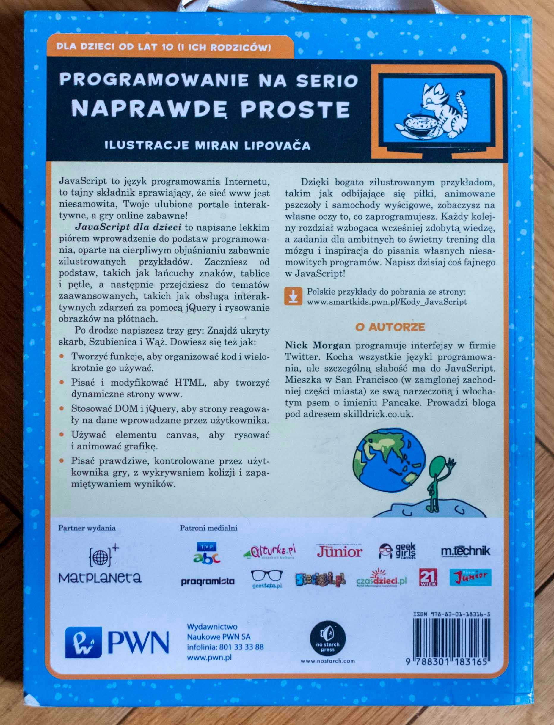 JavaScript dla dzieci Programowanie na wesoło Nick Morgan PWN 2015