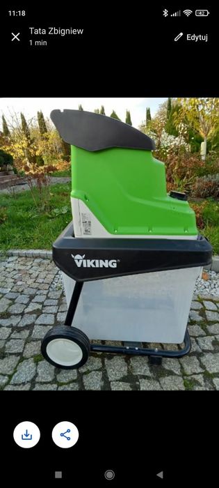 Rozdrabniacz do galezi VIKING GE 150 L jak nowy