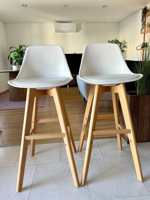 Banco Alto Nordic Edition 65 cm – Conforto e Estilo Nórdico