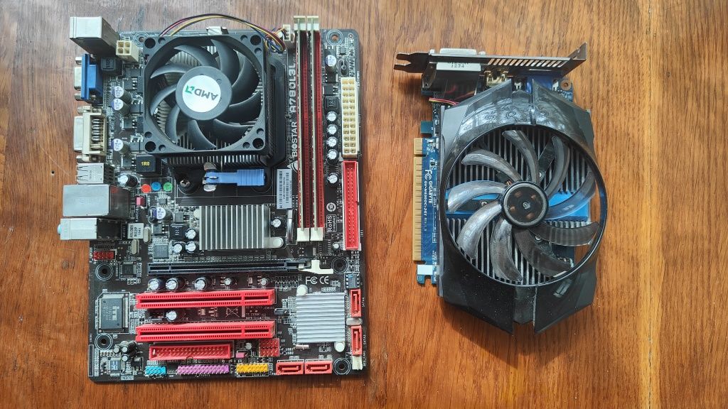 Материнка + athlon 250. 8Gb Озу і gtx 650ti 2gb