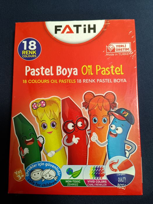 Pastele olejne FATİH Pastel Boya – 18 kolorów

Zestaw wysokiej jakości