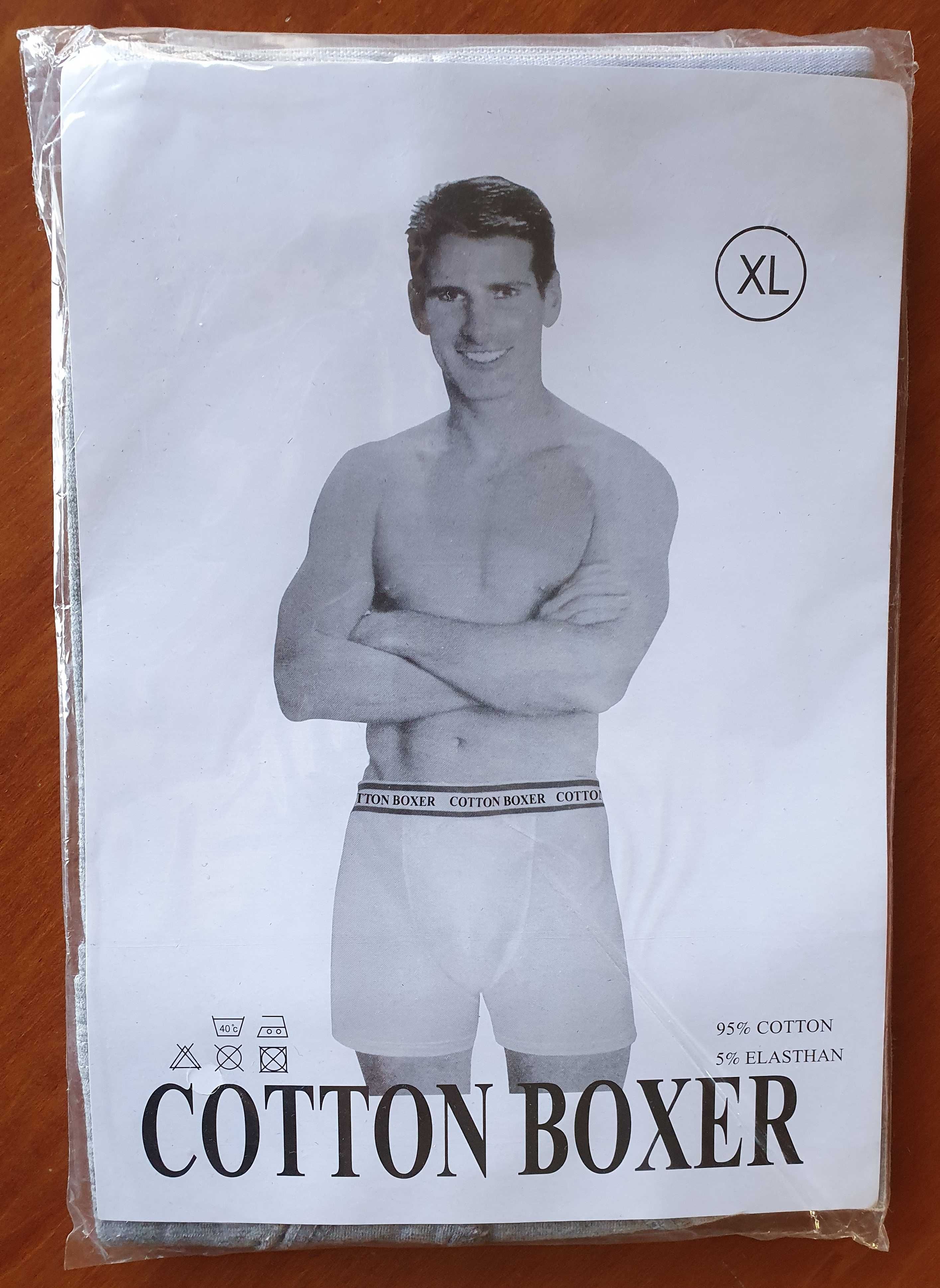 Majtki męskie bokserki Cotton Boxer roz. XL NOWE 3 szt