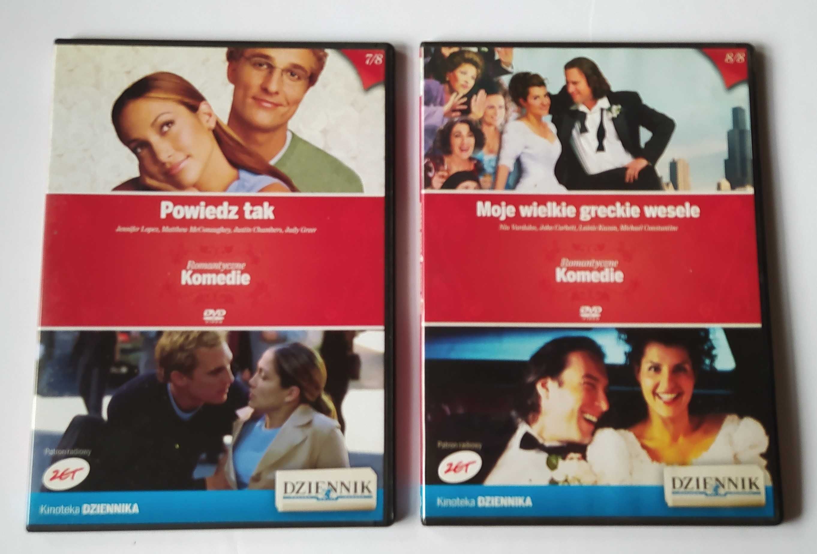 Romantyczne Komedie 8 DVD Kinoteka Dziennika