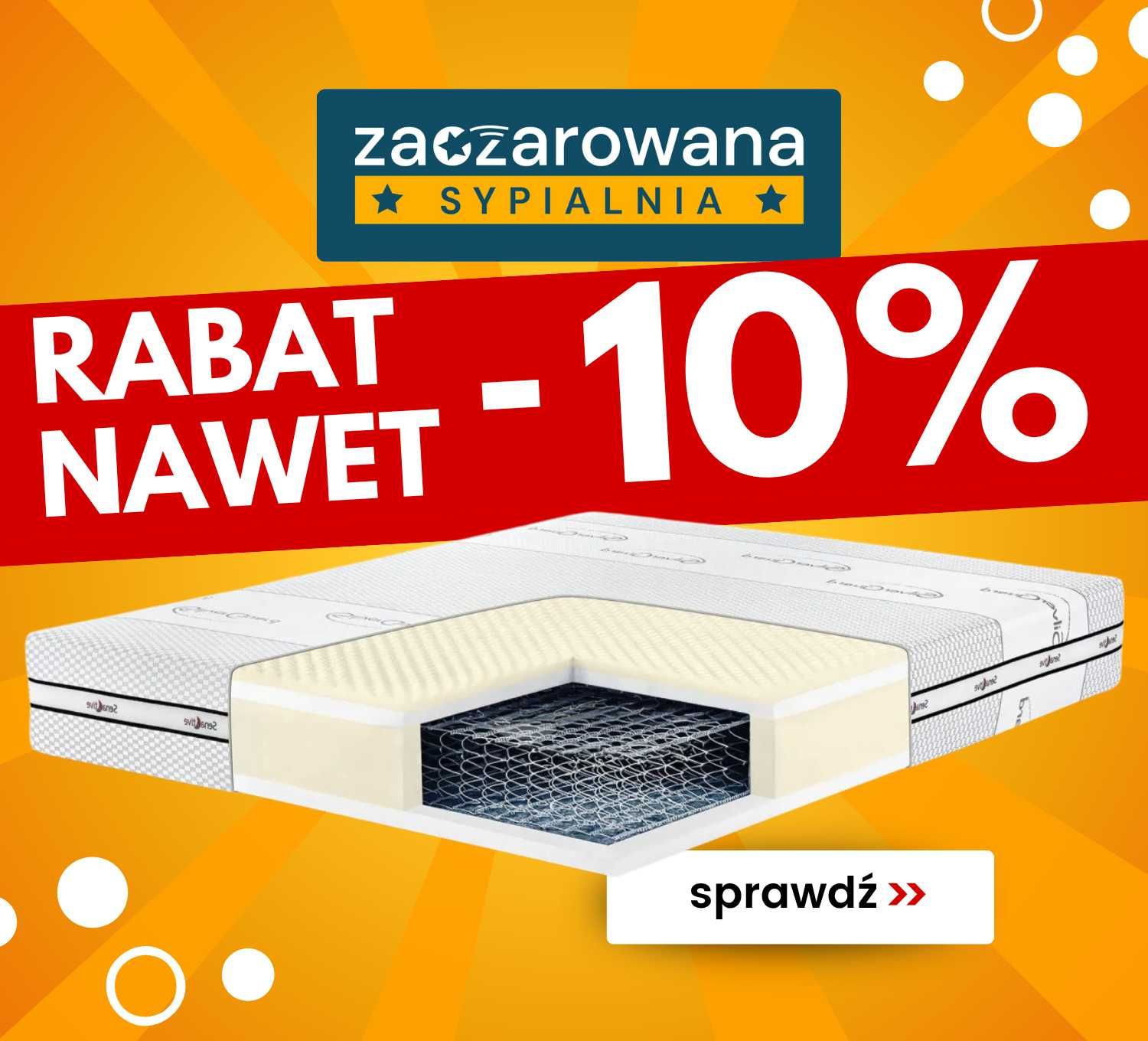 Materac SULTAN PLUS SENACTIVE sprężynowy 140x200
