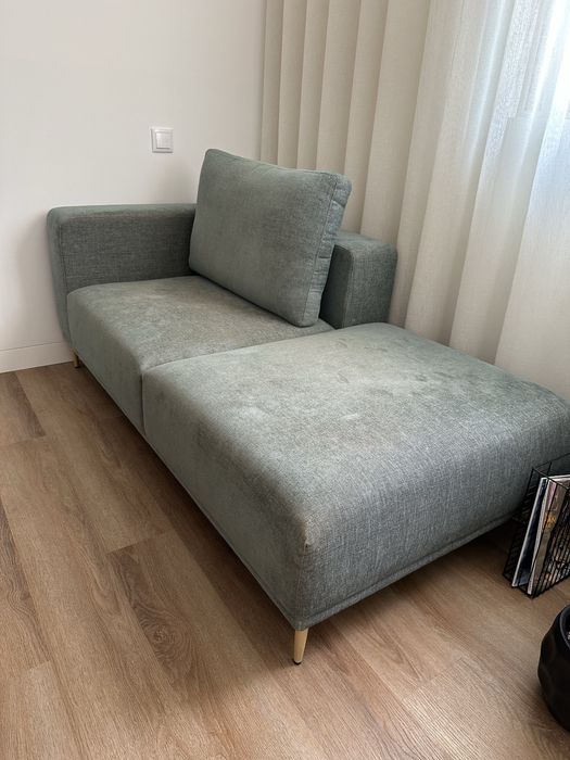 Sofá-chaise em algodão