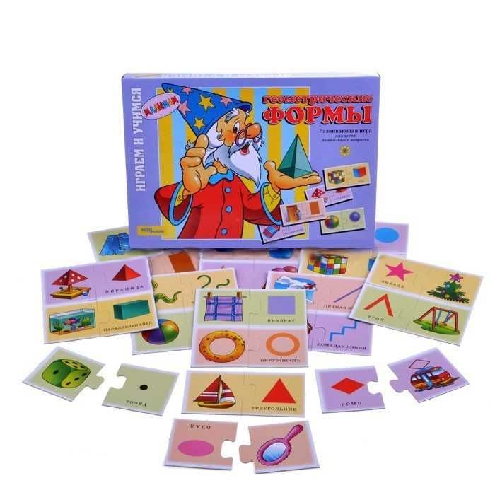 Детские игрушки Логическая настольная игра пазлы Геометрические формы