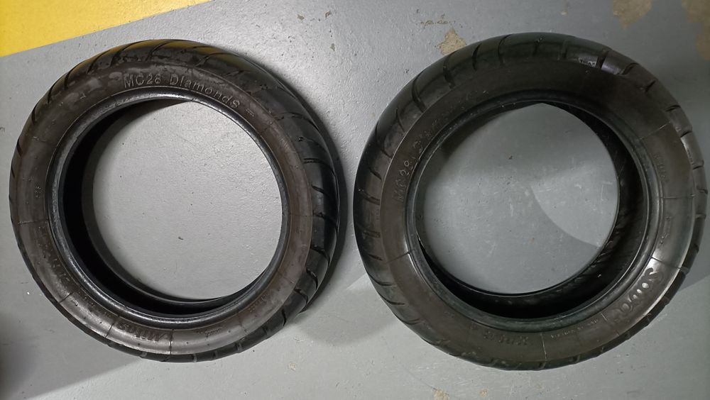 Conjunto de pneus scooter 120/80-14 e 150/70-13