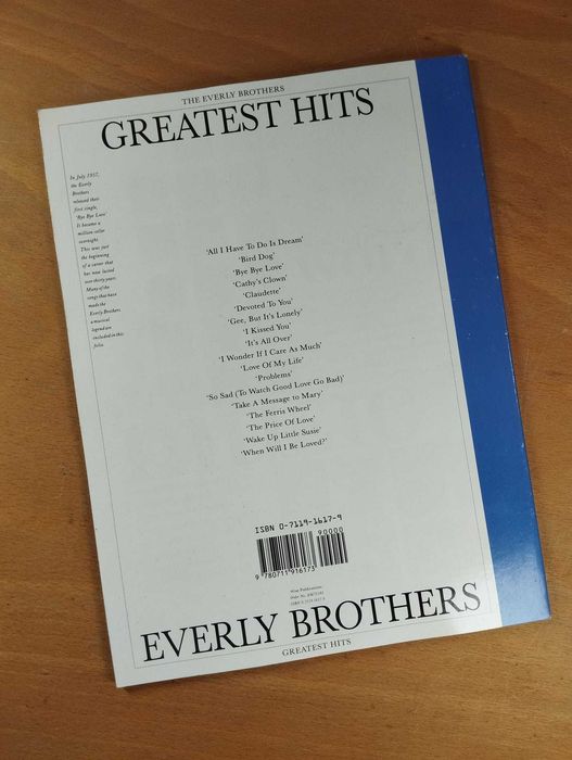 Partituras The Everly Brothers, Greatest Hits