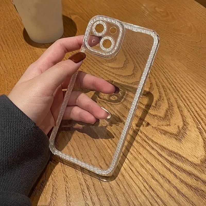 Чехол на телефон iPhone 14 Dark Purple/прозрачный