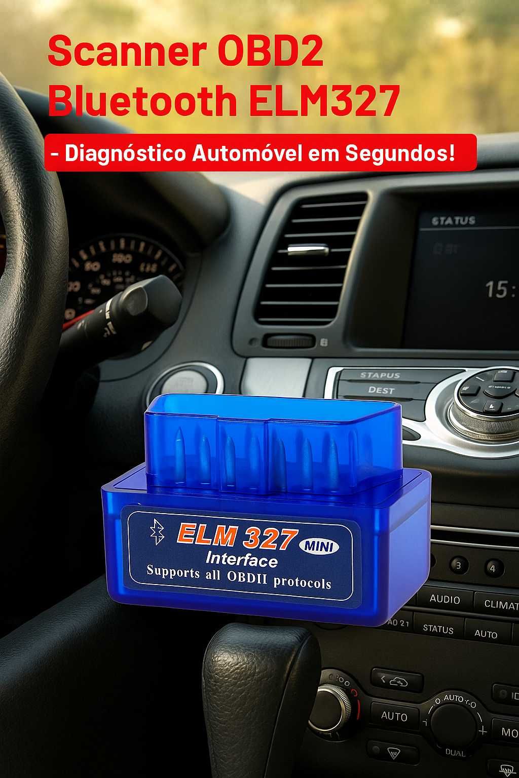 Scanner OBD2 Bluetooth – Diagnóstico Auto em Segundos!