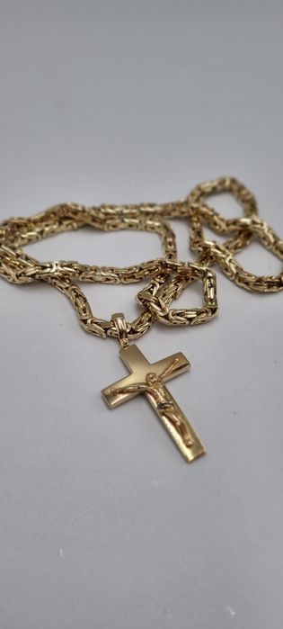 Złoty męski łancuszek