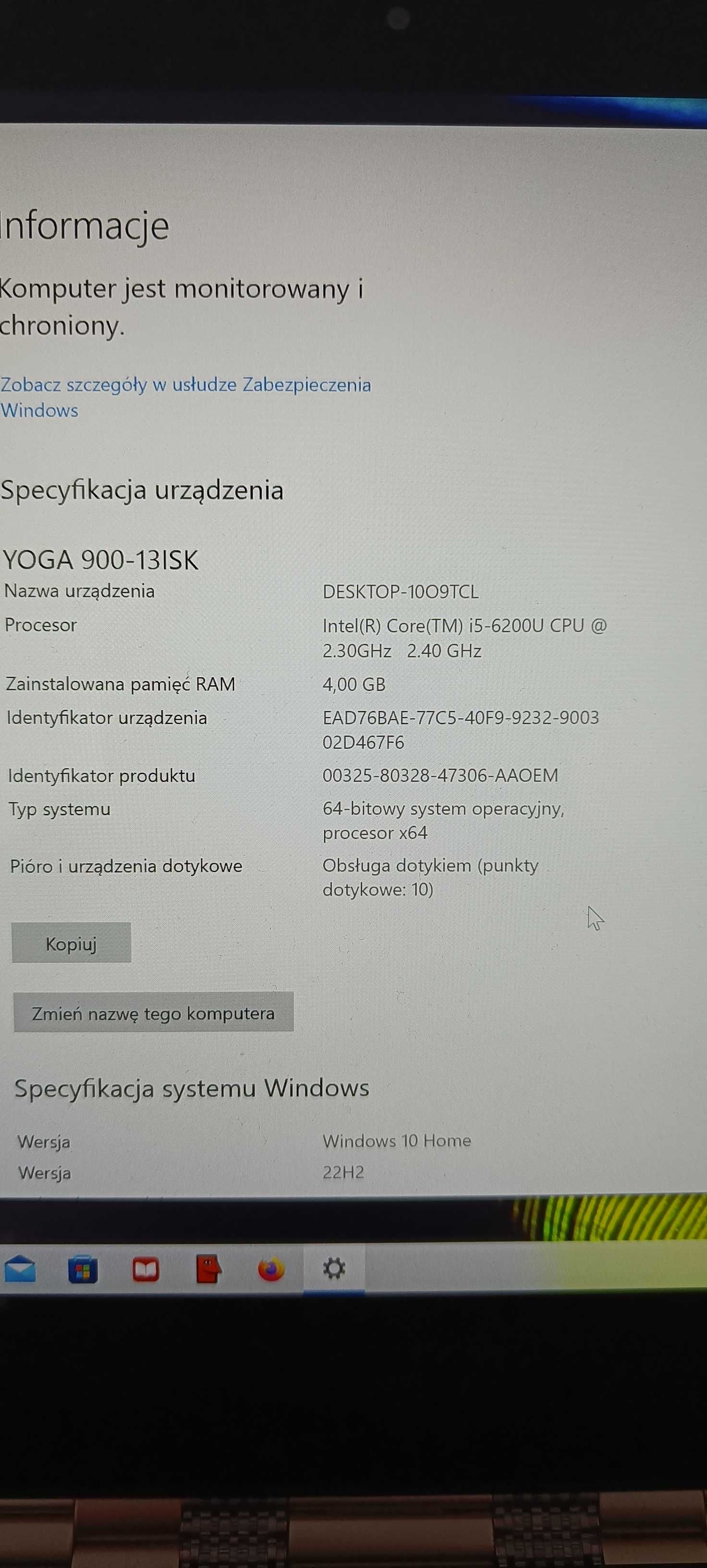 Lenovo ultrabooka Yoga 900-13ISK