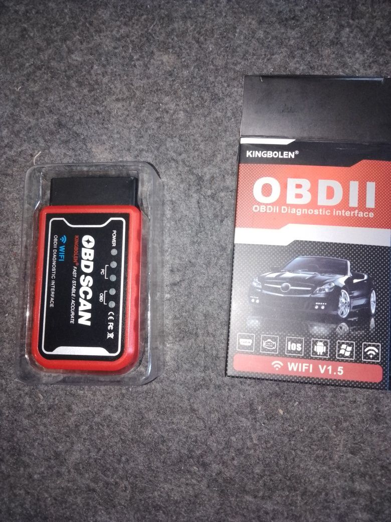 Автосканер ELM327 OBD2 V 1.5 автосканер WiFi, чип PIC18F25K80, Kingbol