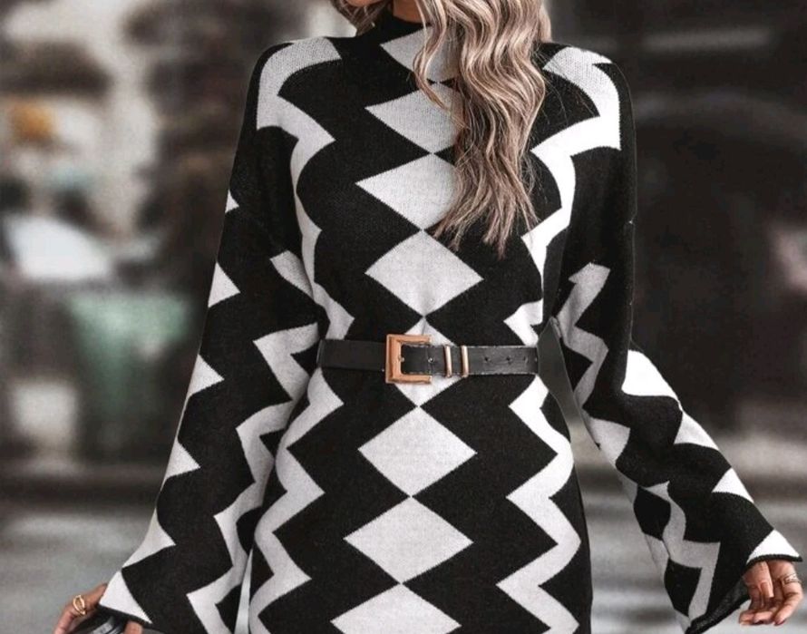 Vestido túnica de malha