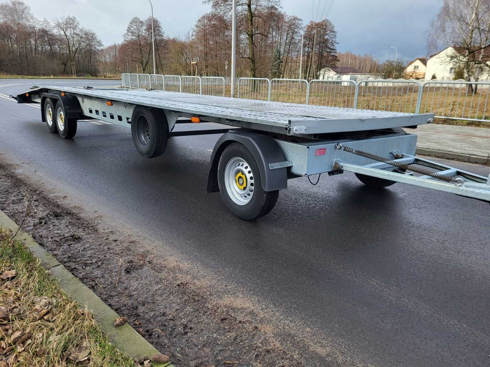 Sprzedam lawetę przyczepa obrotnica, na dwa auta ,