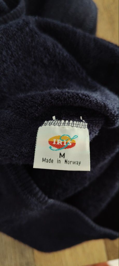 Bluza Sweter z golfem wełniany męskie Iris Norway rozmiar M wełna 70%