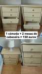 Cómoda + 2 mesas cabeceira