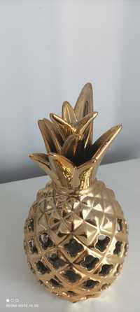 Duży złoty lampion Ananas