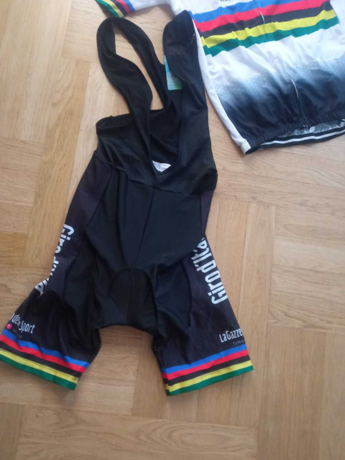 Strój rowerowy komplet kolarski na rower elastyczny spodenki koszulka