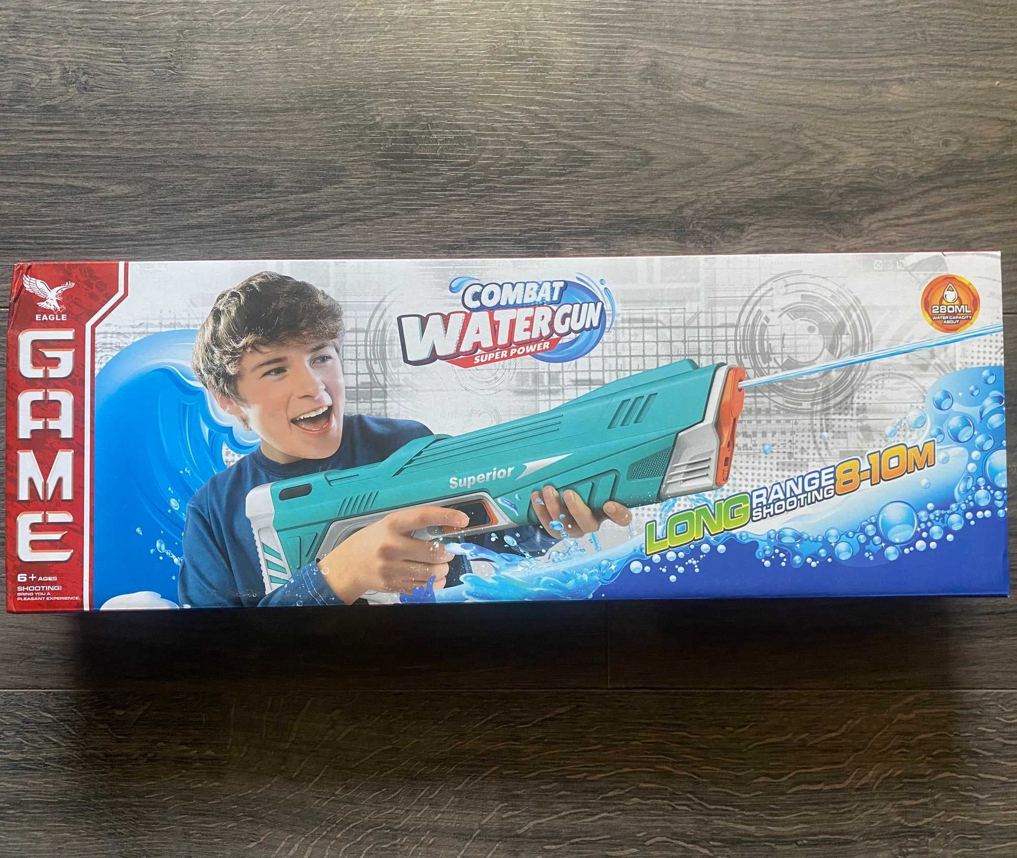 Водный пистолет бластер Superior Water Gun Super Power с авто насосом