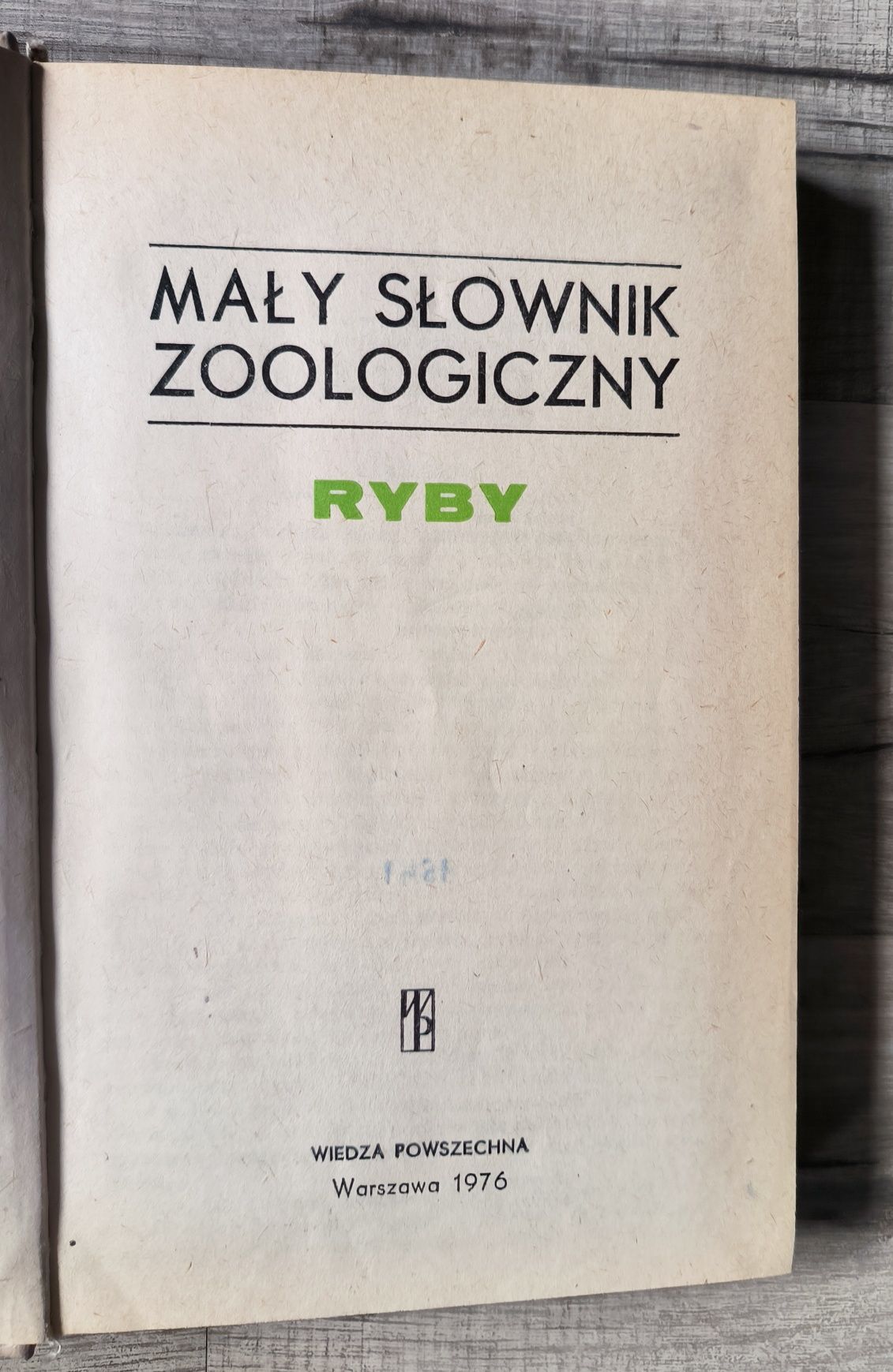 Ryby mały słownik zoologiczny