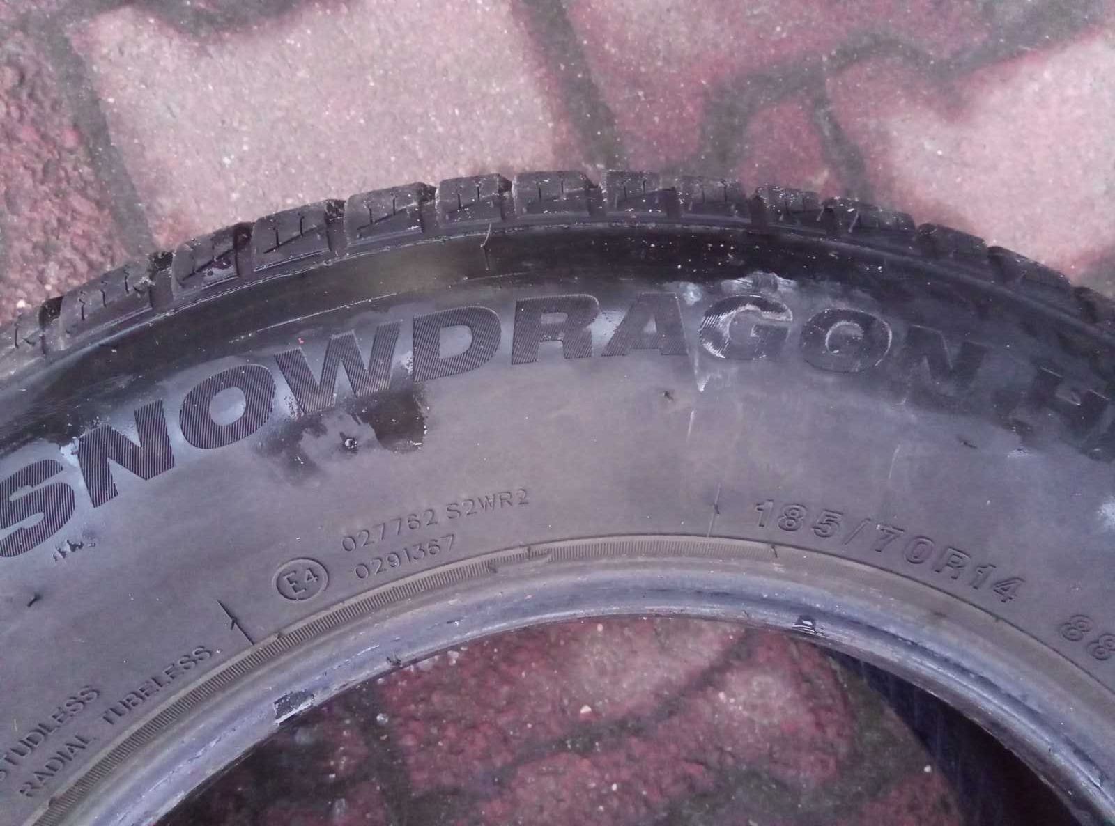 Używane opony wielosezonowe całoroczne 185/70R14 komplet.