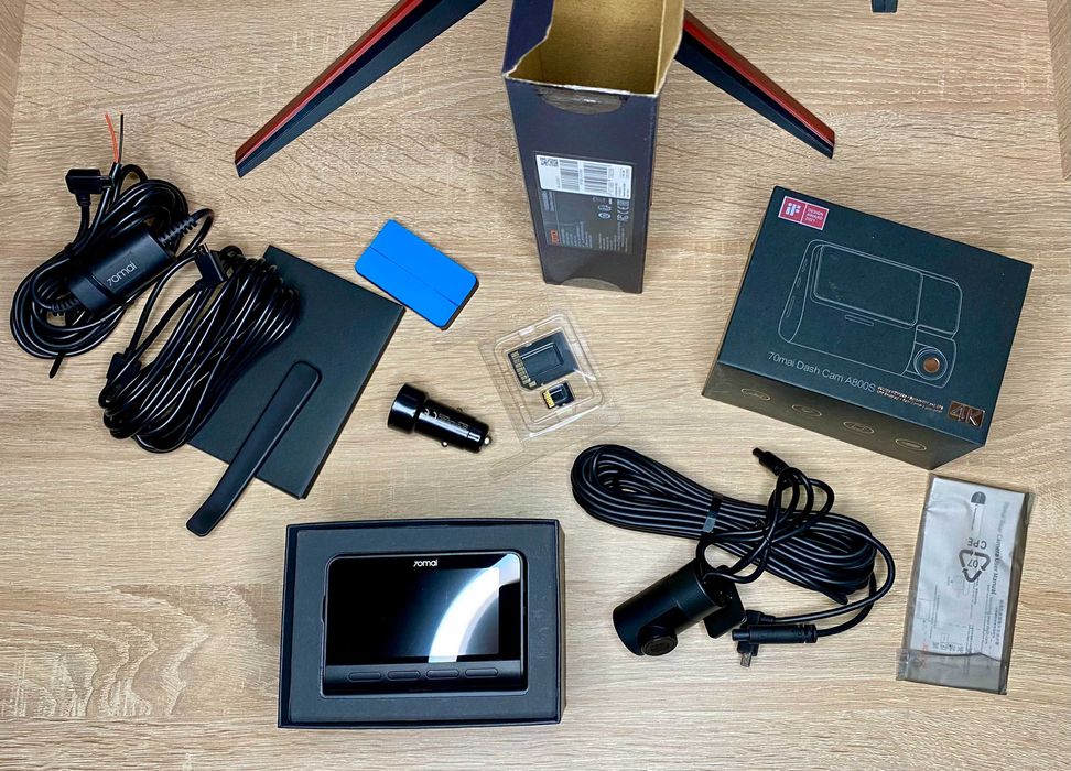 70mai Dash Cam A800S+камера Midrive RC06+ кабель Midrive UP02