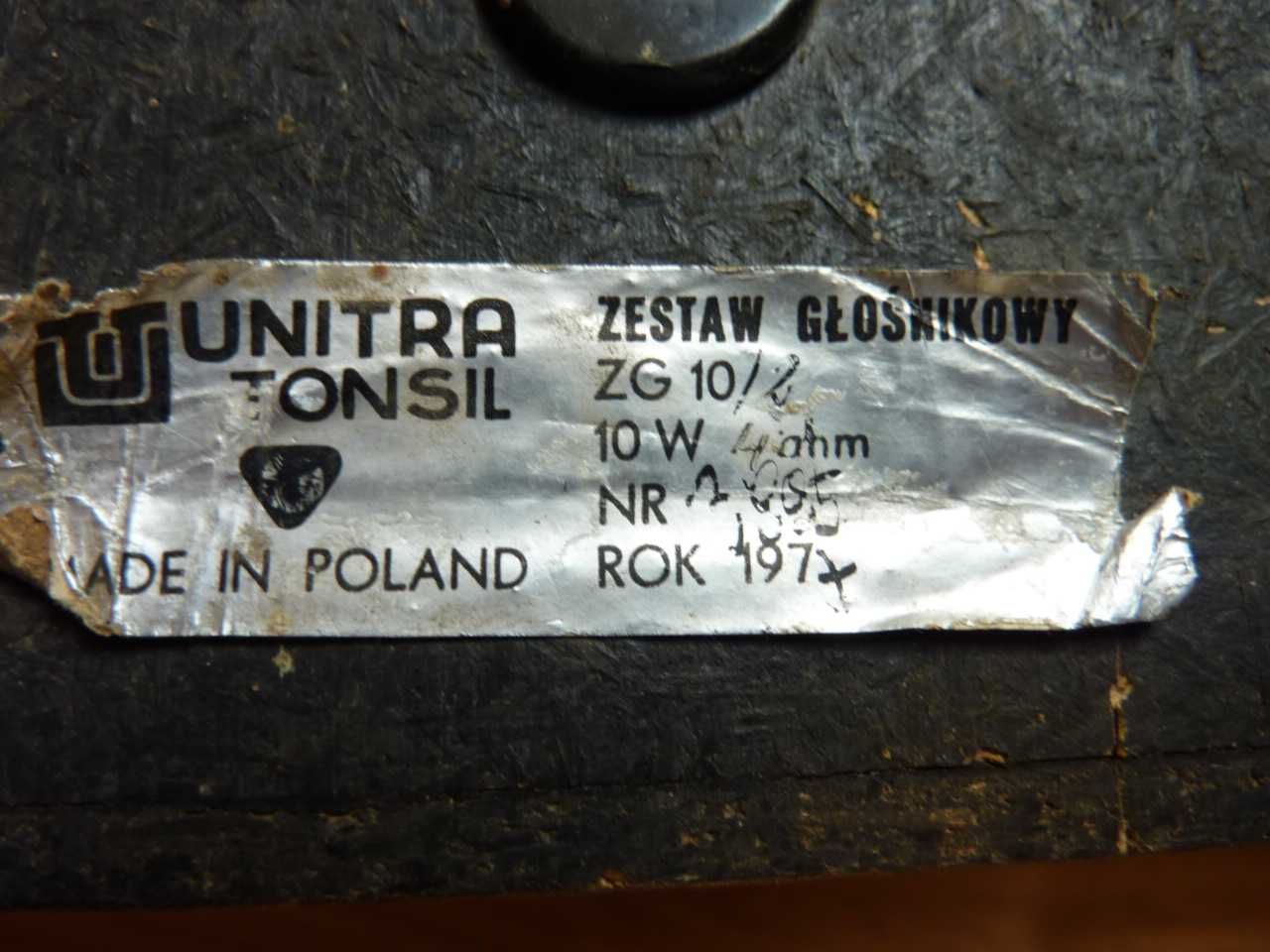 kolumny głośniki Unitra Tonsil ZG 10