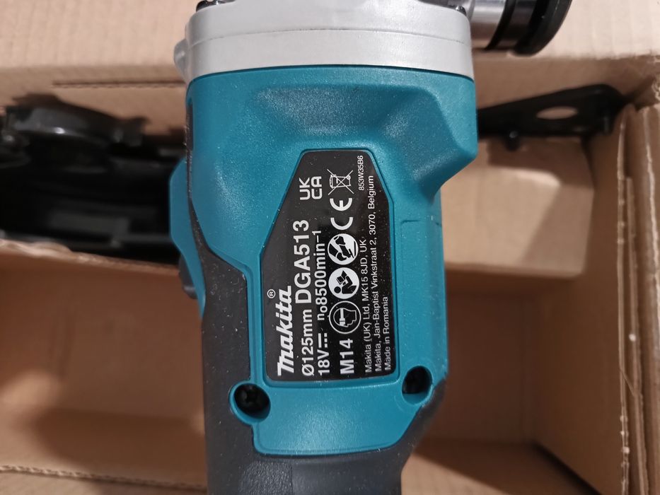 Кутова шліфувальна машина акумуляторна Makita DGA513Z без АКБ