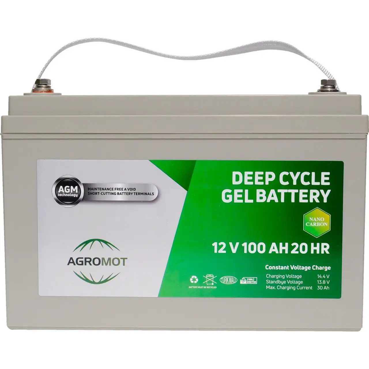 Аккумулятор гелевый Agromot 12V 100 Ah дбж Уценка