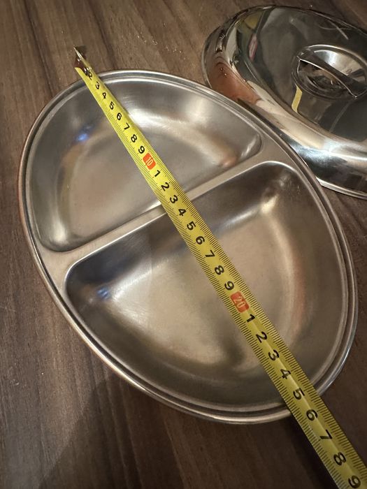 Metalowe naczynie nowe owal