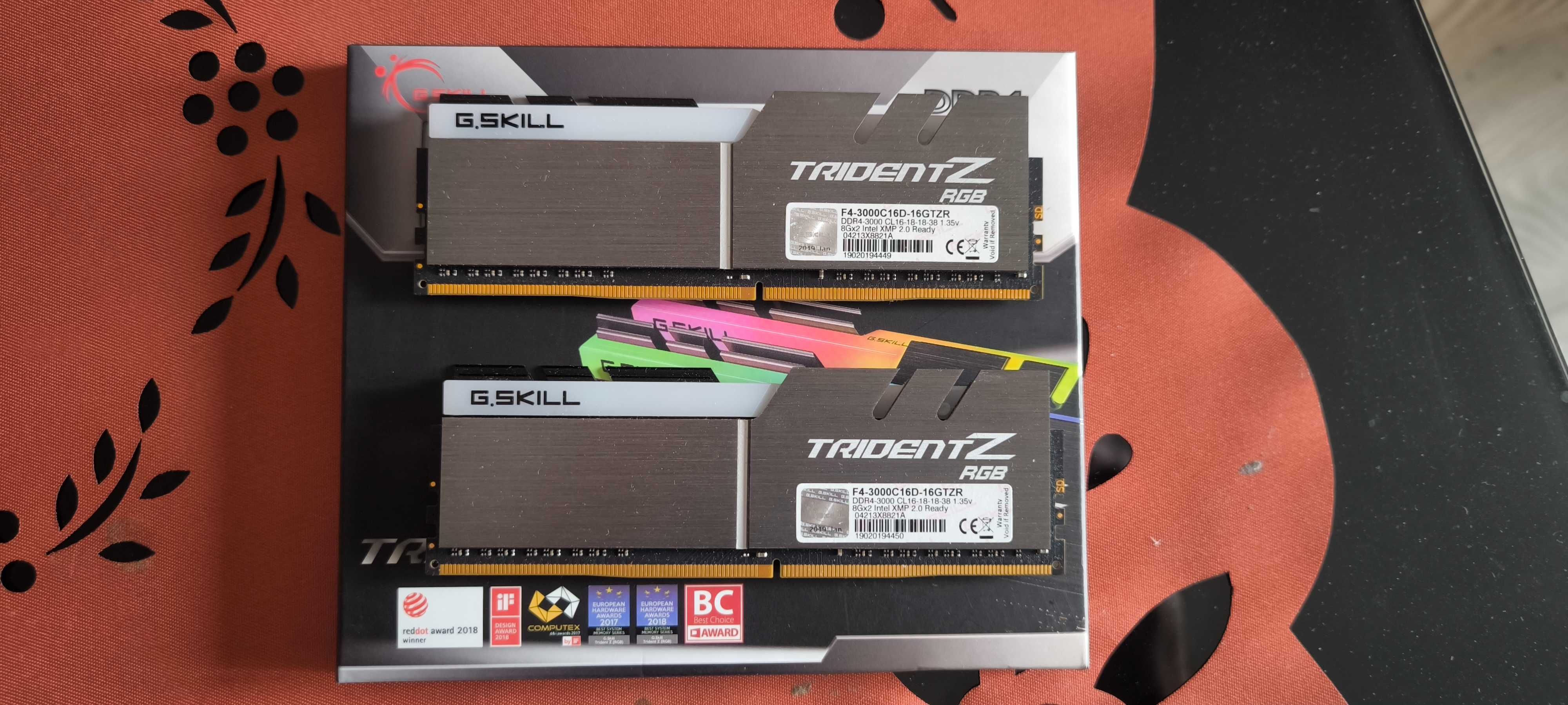 RAM G.Skill DDR4 Trident Z RGB 16 GB 3000