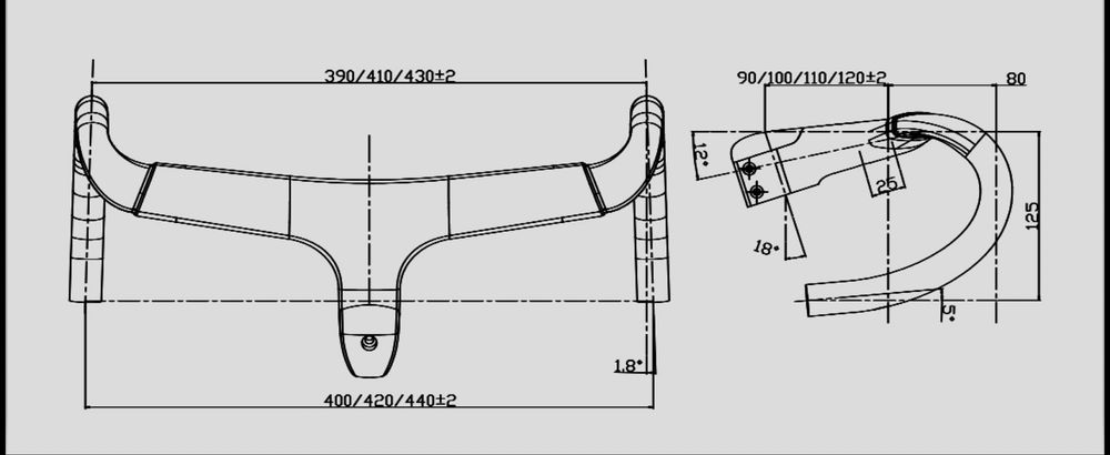 Kokpit, kierownica karbon ONE RR, szosowa, zintegrowana