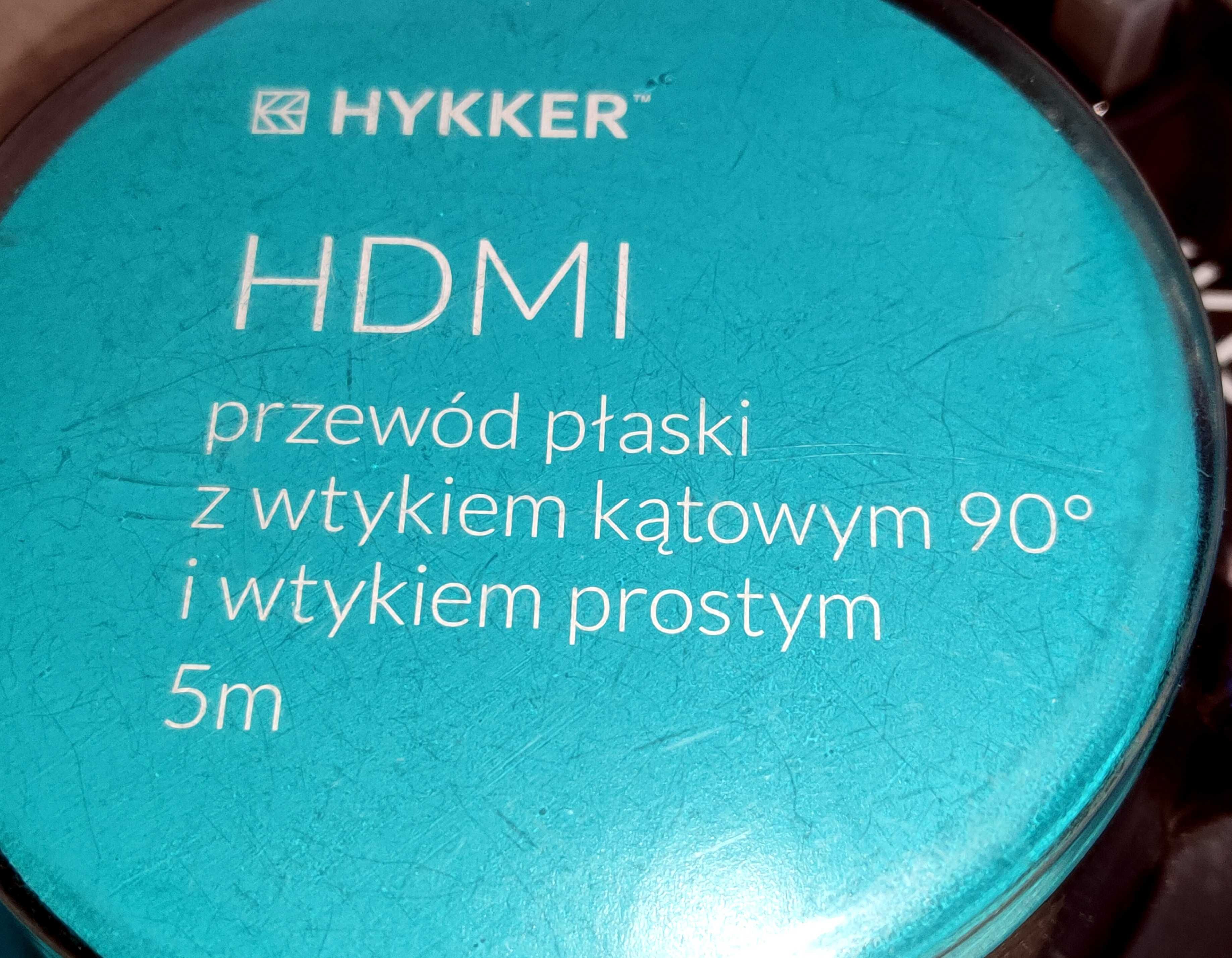 HDMI kabel przewód 2 wtyki 1 kątowy NOWY 5 metrów
