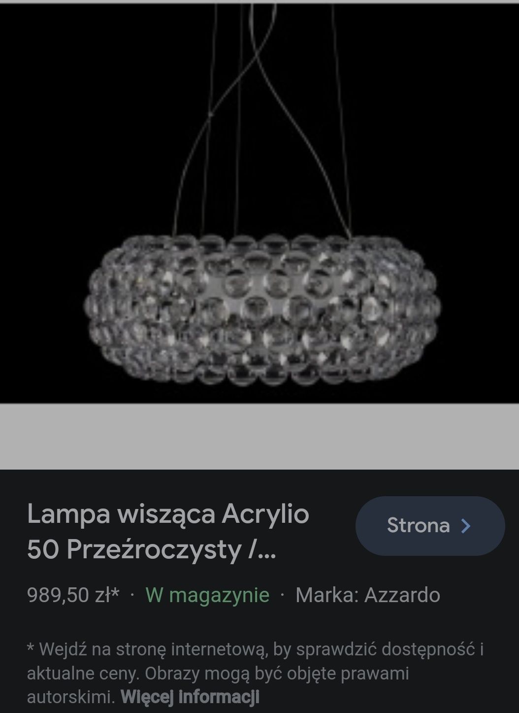 Zestaw lamp wiszących, żyrandol