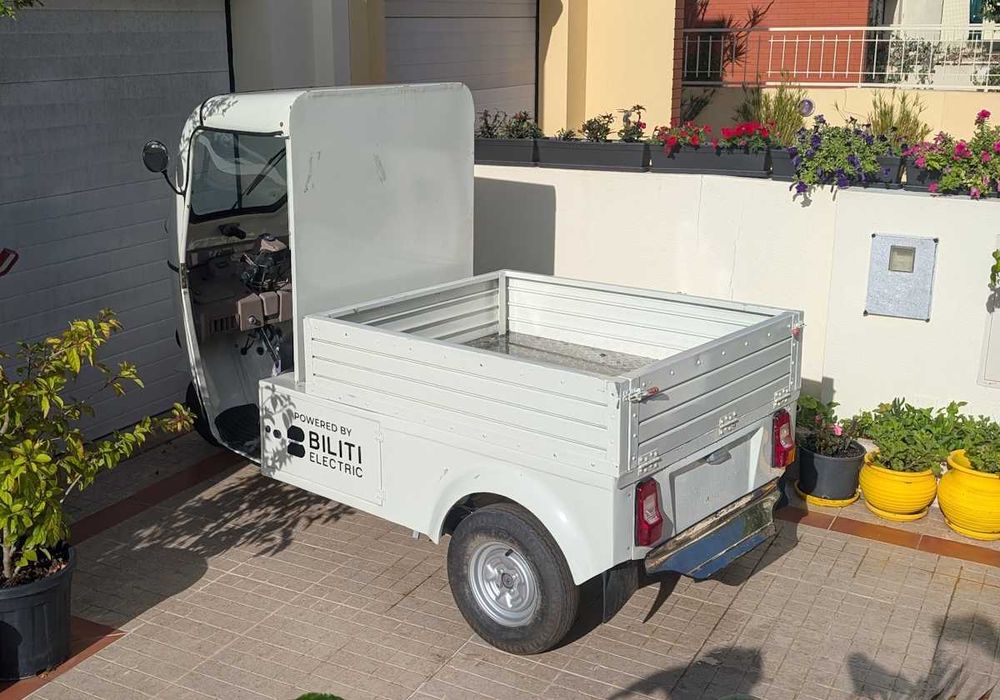 Tuktuk elétrico de carga com caixa aberta - Bateria LifePO4 nova!