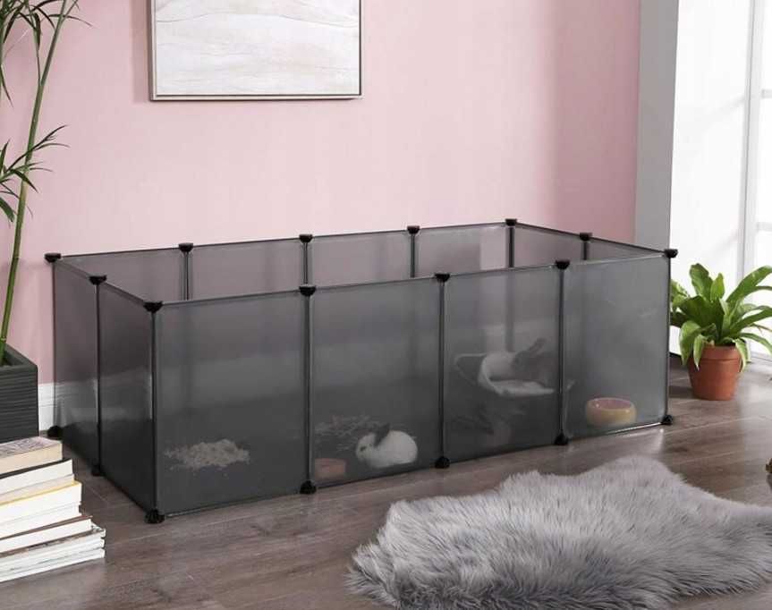 Klatka z podłogą dla małych zwierząt kojec zagroda wybieg dla królika