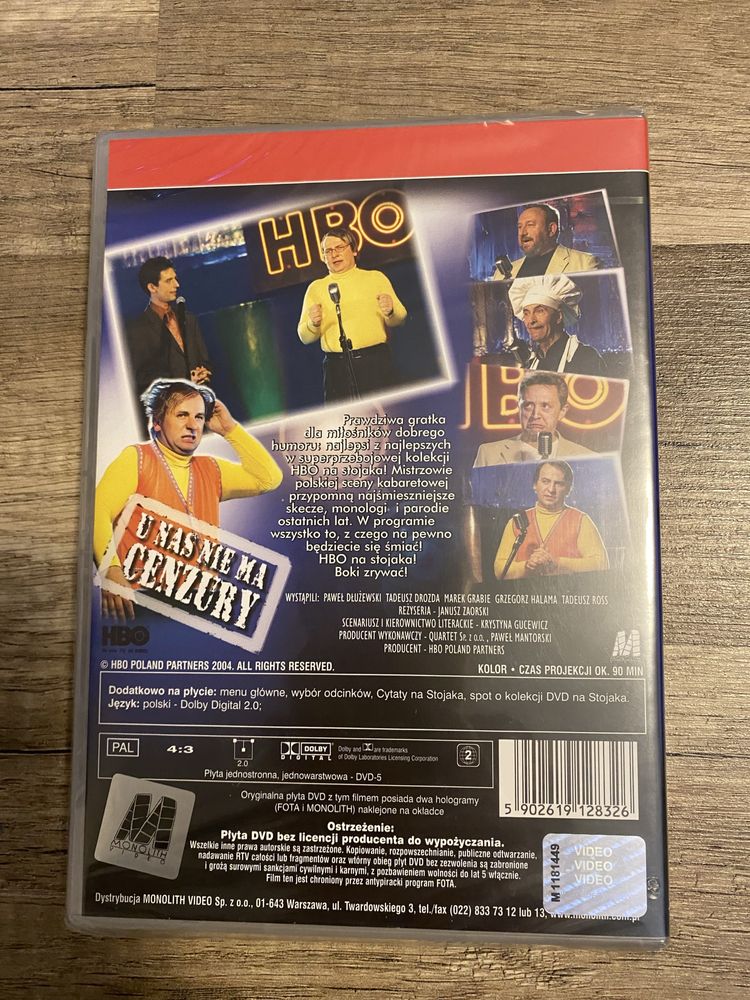 Kabaret, Na stojaka, U nas nie ma cenzury. DVD, nieużywane