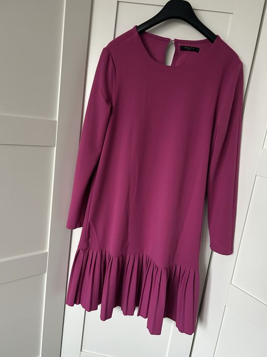 Rózowa sukienka plisa M/L