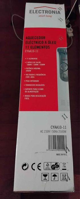 Aquecedor a óleo 2500w