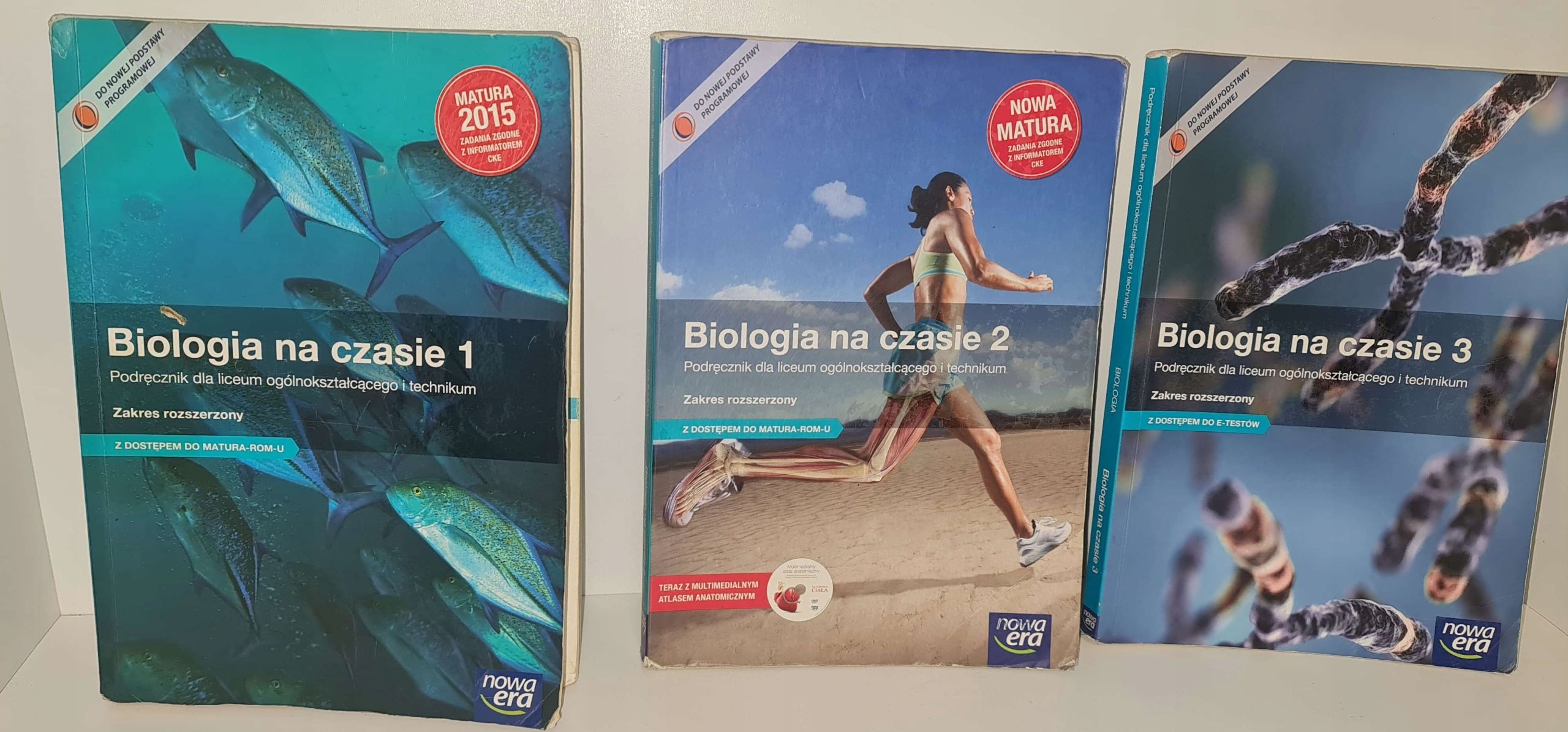 Biologia na czasie 1-3 1,2,3 Rozszerzenie Nowa Era liceum po gimnazjum