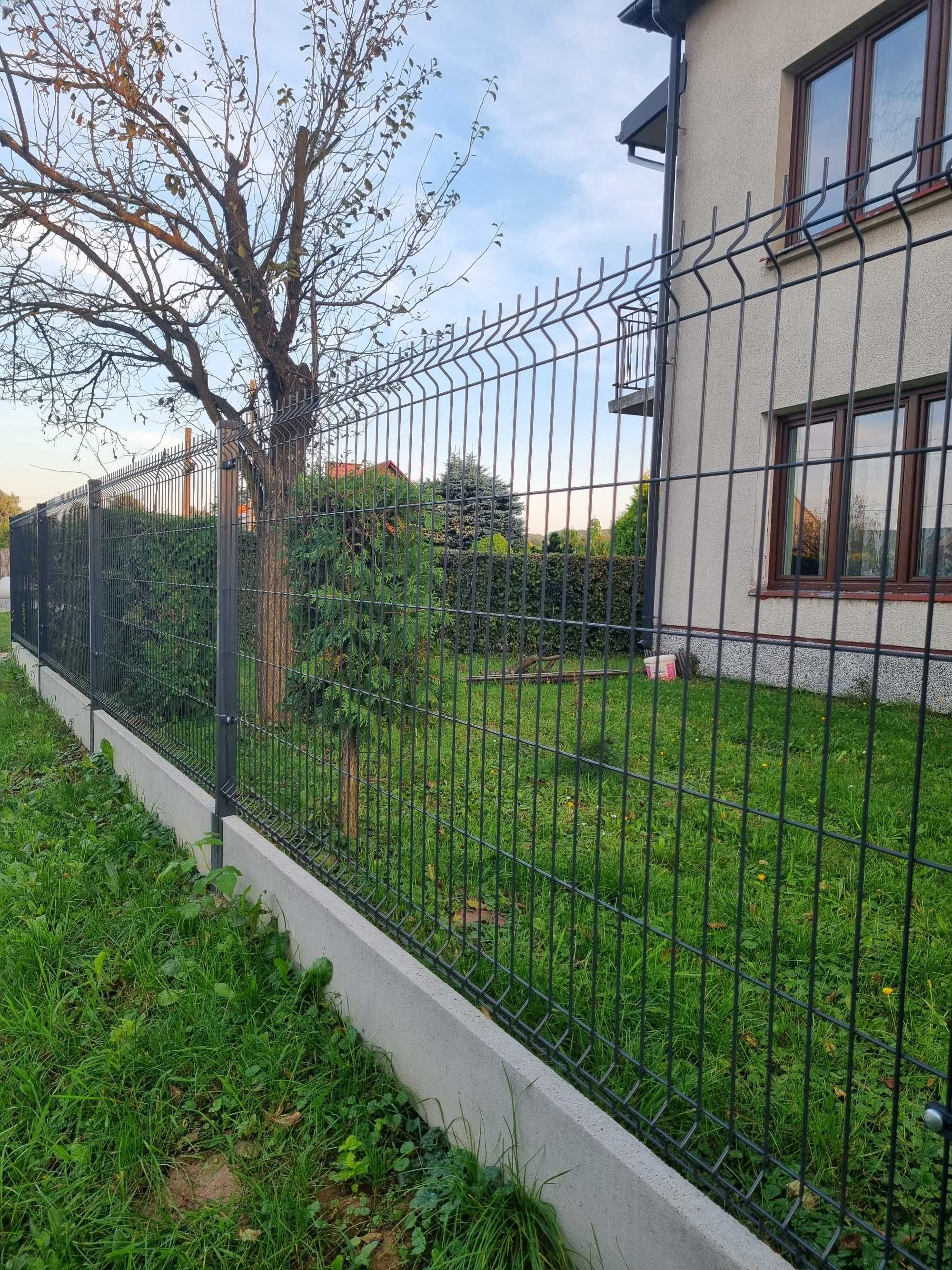 Najtaniej Ogrodzenie Panelowe ZESTAWY panel 3D słupek obejmy KOMPLET