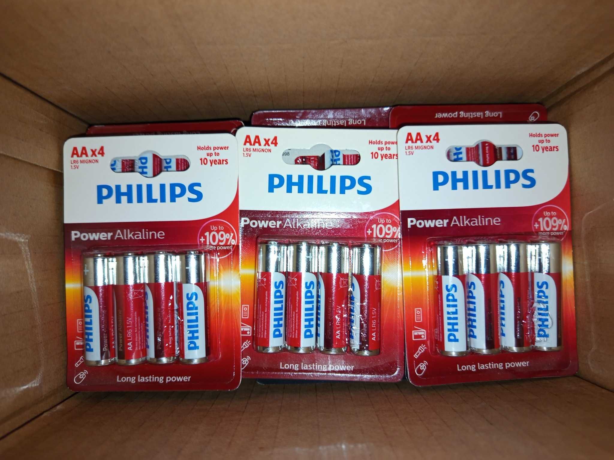 Pilhas PHILIPS do tipo AA e AAA disponíveis.  Alta qualidade.