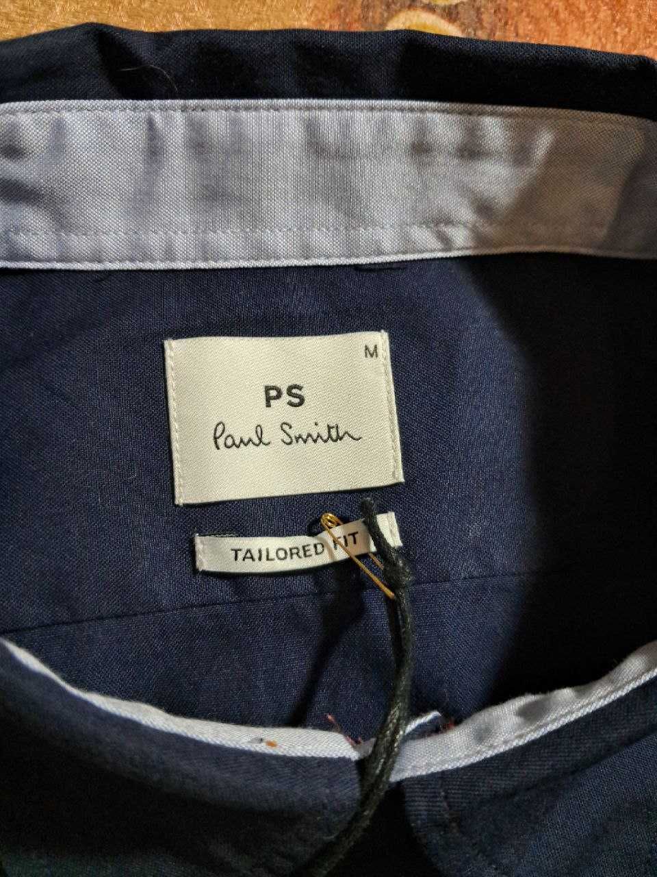 Рубашка PS Paul Smith Oxford Tailored Fit, темно-синяя