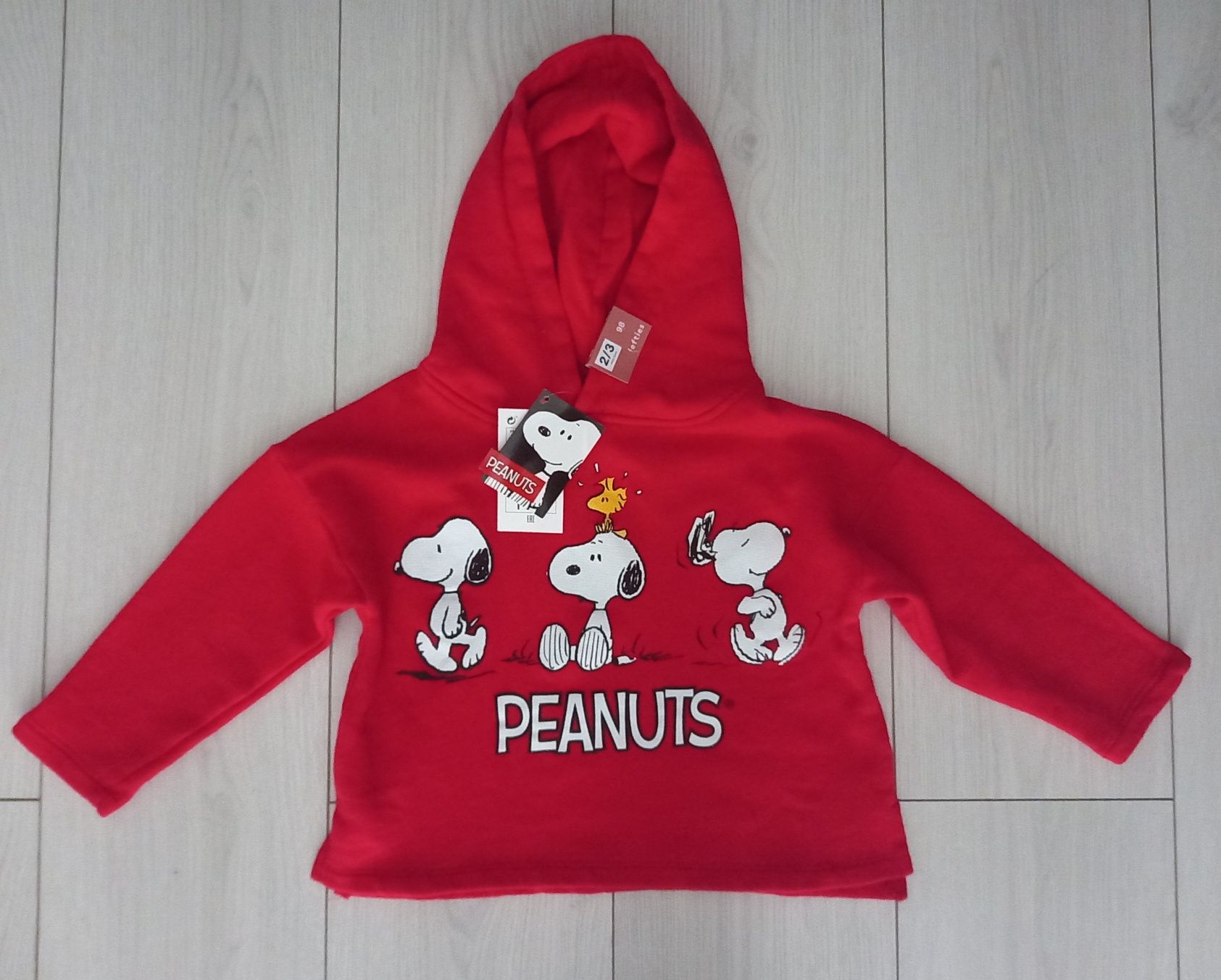 Bluza z kapturem Snoopy nowa rozmiar 98