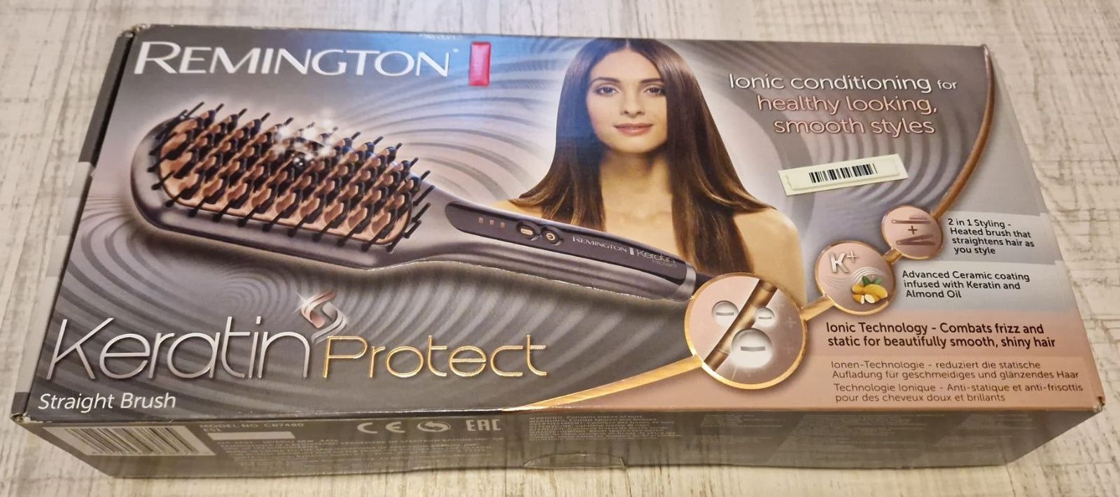 Szczotka do prostowania włosów Remington CB7480 Keratin Protect