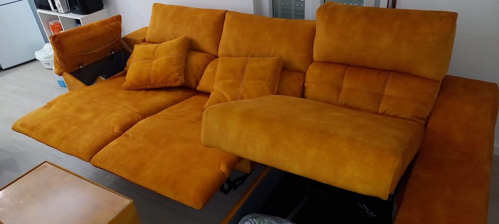 Sofá elétrico reclinável