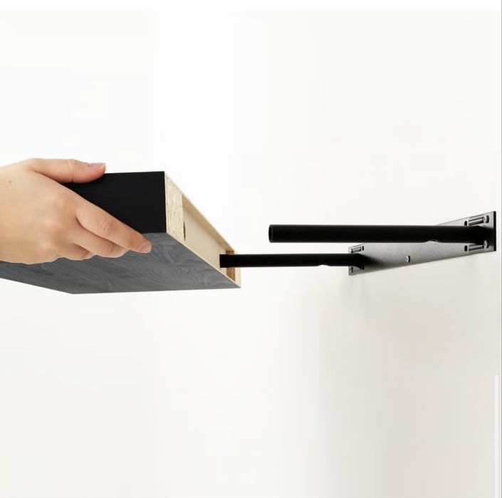 Lack Prateleira parede Preta 110x26 cm